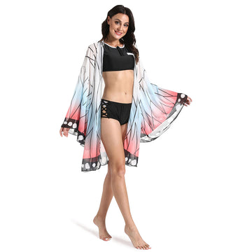 Anime Demon Slayer Guardianes de la Noche Kochou Shinobu Traje de Baño Dividido